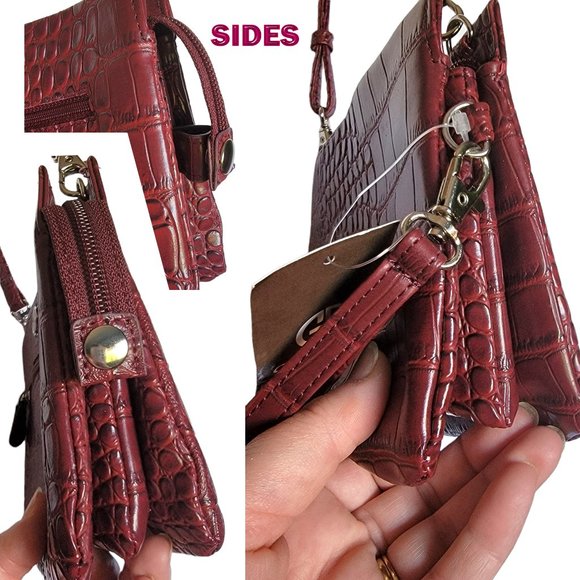 GIANI BERNINI NEW and NEVER USED Convertible Wristlet Faux Crocodile Leather - Picture 10 of 15